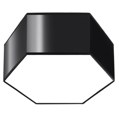 Plafón SUNDE 2xE27/60W/230V 13,5 cm negro