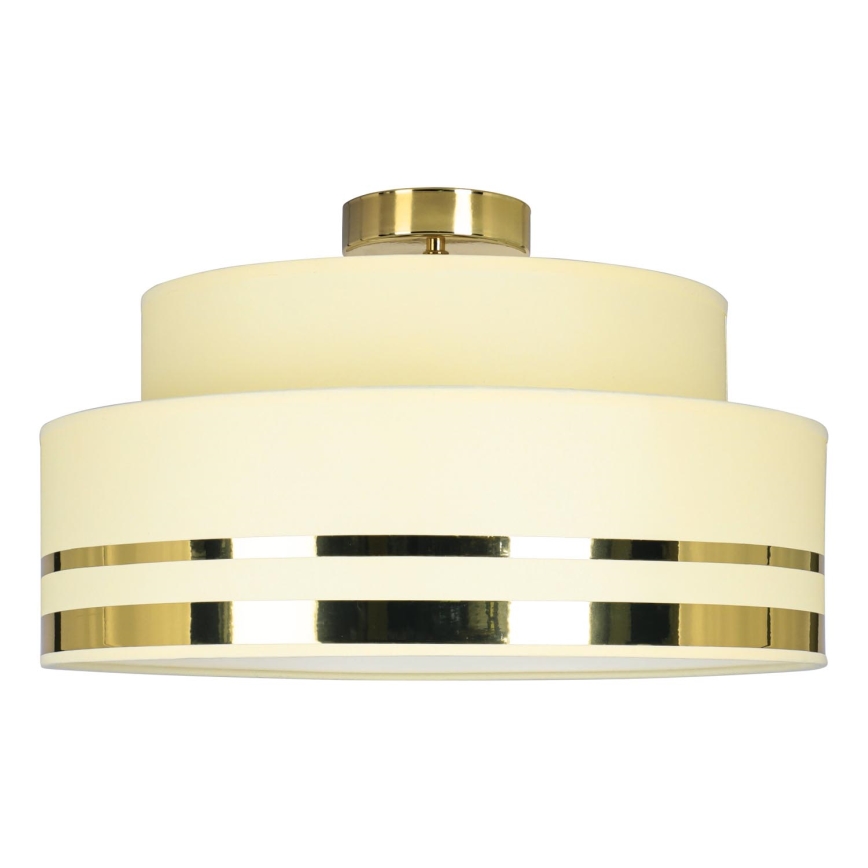 Plafón TAMI 1xE27/60W/230V beige/dorado