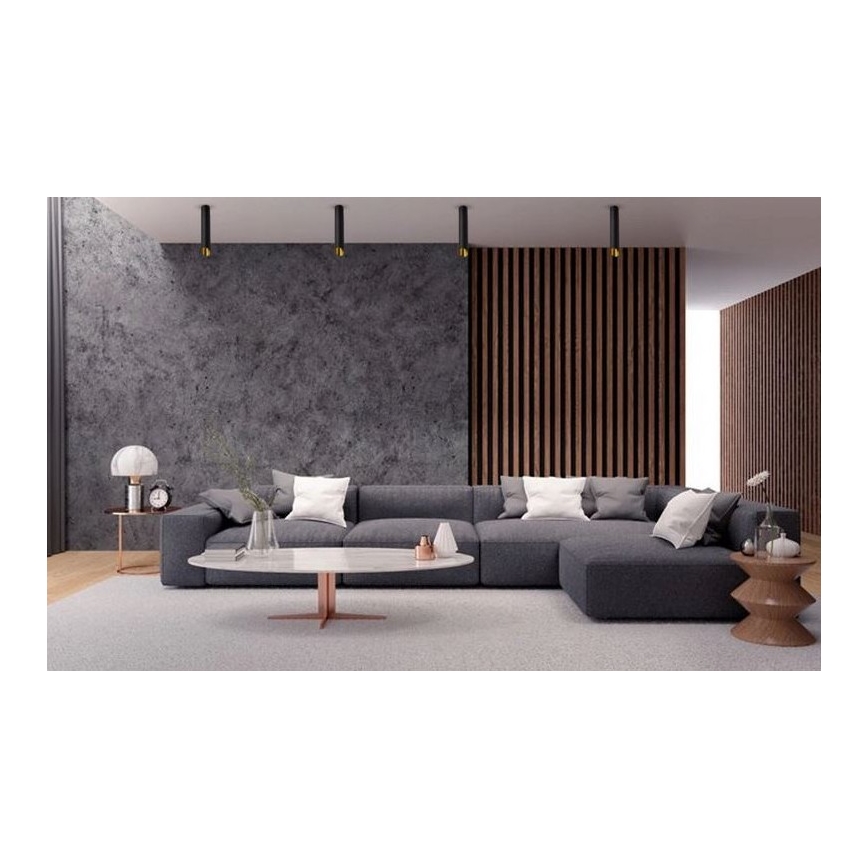 Plafón VALDA 1xGU10/60W/230V negro