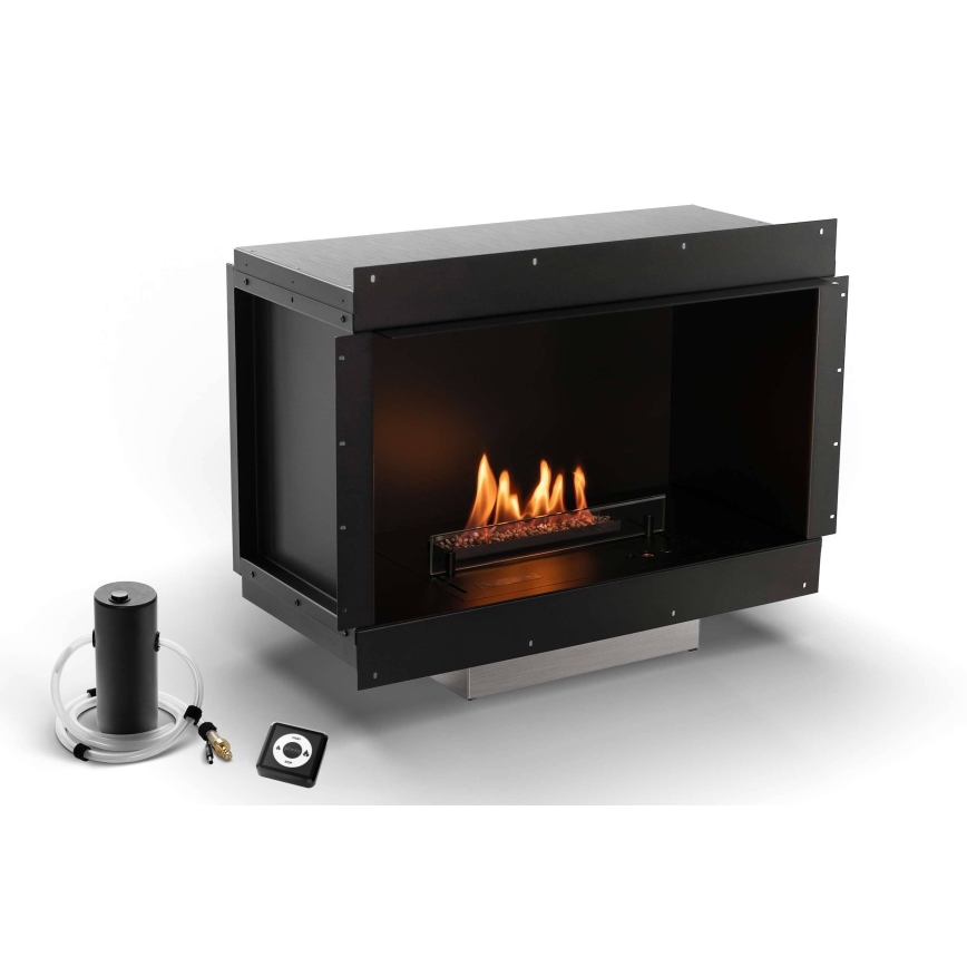 Planika - Chimenea BIO universal empotrada con control remoto 56,2x75 cm 2,5kW/230V