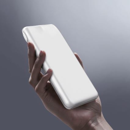 Power Bank 10000 mAh 10W Power Delivery 2xUSB-C + 1xUSB-A blanco