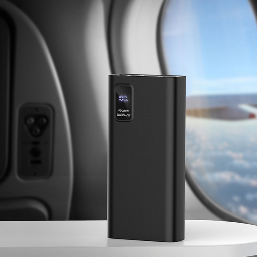 Power Bank con pantalla LED Power Delivery 20000 mAh 3.7V negro