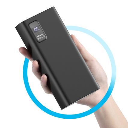 Power Bank con pantalla LED Power Delivery 20000 mAh 3.7V negro