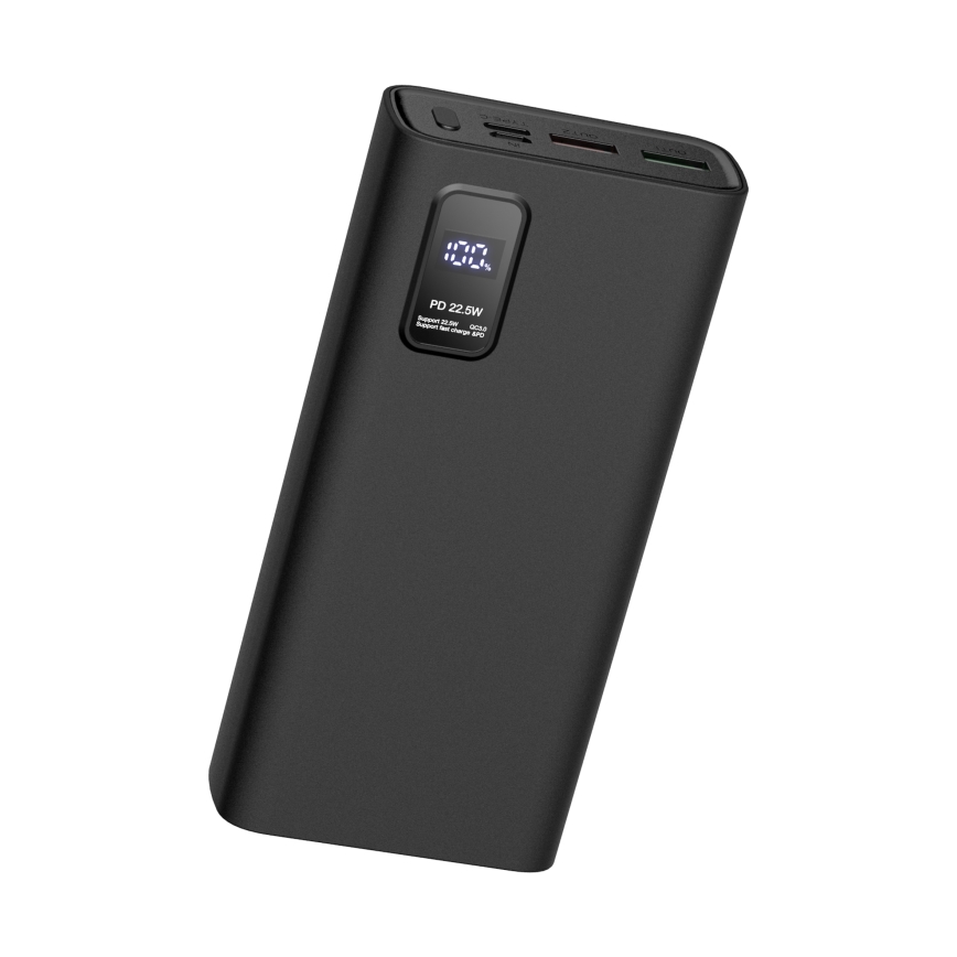 Power Bank con pantalla LED Power Delivery 20000 mAh 3.7V negro