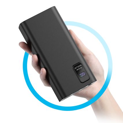 Power Bank con pantalla LED Power Delivery 30000 mAh 3.7V negro