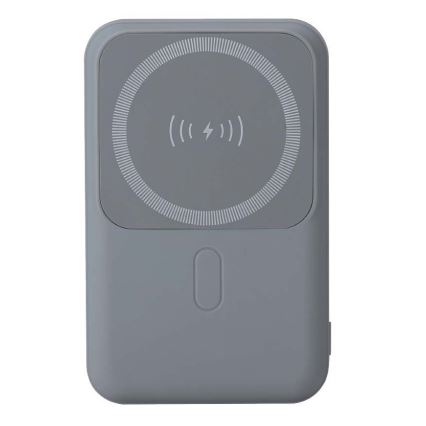 Power Bank magnético con carga inalámbrica Power Delivery 10 000mAh/20W/3,7V gris