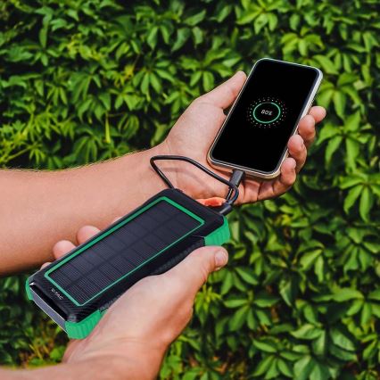 Power Bank solar Power Delivery 10000mAh/10W/5V negro