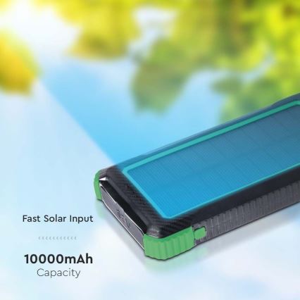 Power Bank solar Power Delivery 10000mAh/10W/5V negro