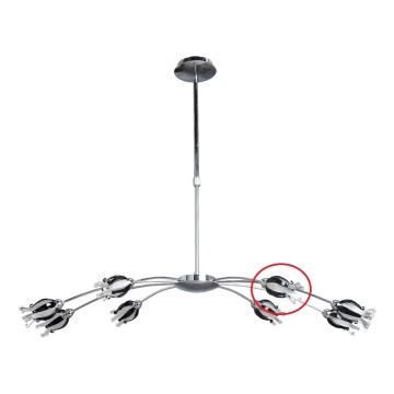 Prezent 14009 - Vidrio de repuesto para lámpara de araña BLACK JACK G9 cromo brillante