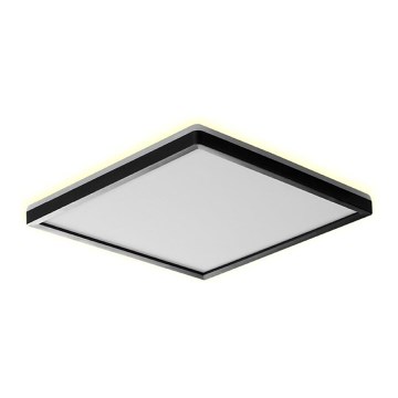 Prezent 27313 -Plafón LED de baño CORDIA SQ LED/18W/230V 3000/6000K IP54 negro
