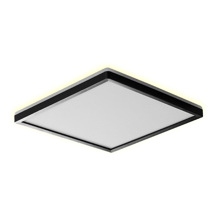 Prezent 27313 -Plafón LED de baño CORDIA SQ LED/18W/230V 3000/6000K IP54 negro