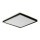 Prezent 27313 -Plafón LED de baño CORDIA SQ LED/18W/230V 3000/6000K IP54 negro