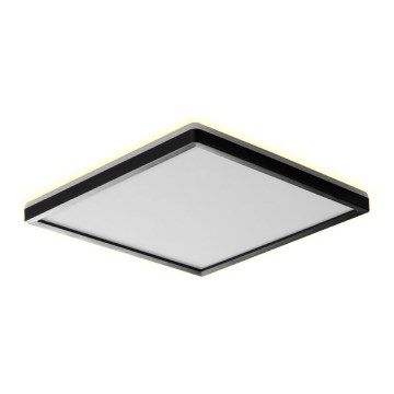 Prezent 27315 - Plafón LED de baño CORDIA SQ LED/24W/230V 3000/6000K IP54 negro