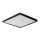Prezent 27315 - Plafón LED de baño CORDIA SQ LED/24W/230V 3000/6000K IP54 negro
