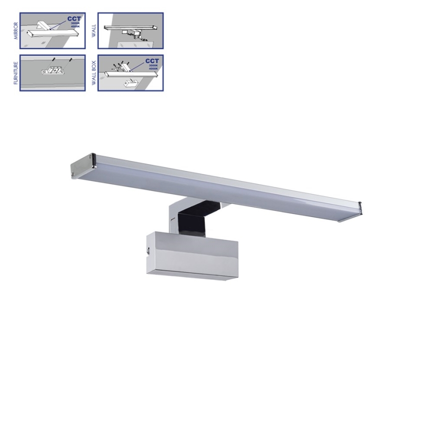 Prezent 70226  - Iluminación LED para espejos de baño TREMOLO PLUS LED/8W/230V IP44 3000/4000K 40 cm