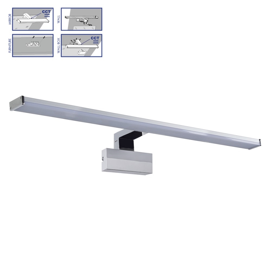 Prezent 70228 - Iluminación LED para espejos de baño TREMOLO PLUS LED/12W/230V IP44 3000/4000K 78 cm