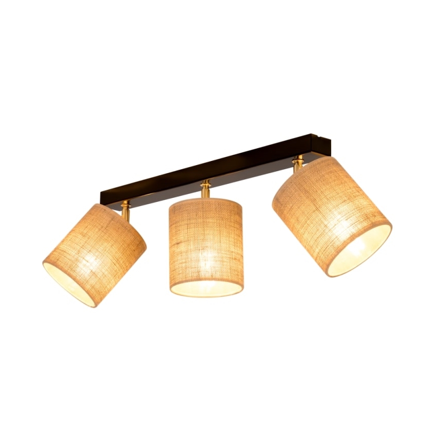 Foco de techo JUTE 3xE27/25W/230V - certificado FSC