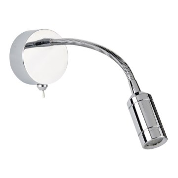 Proyector - Lámpara LED flexible pequeña ADJU LED/1W/230V cromo brillante