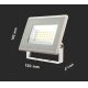 Proyector LED 20W/230V 3000K IP65 blanco