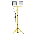 Proyector LED con soporte TIGRA 2xLED/100W/230V 4000K IP54 negro/amarillo
