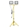 Proyector LED con soporte TIGRA 2xLED/100W/230V 4000K IP54 negro/amarillo