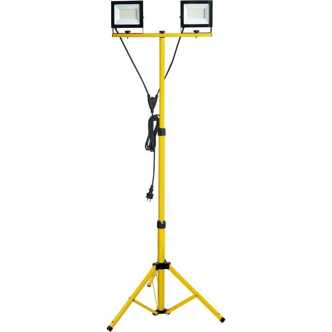 Proyector LED con soporte TIGRA 2xLED/50W/230V 4000K IP54 negro/amarillo