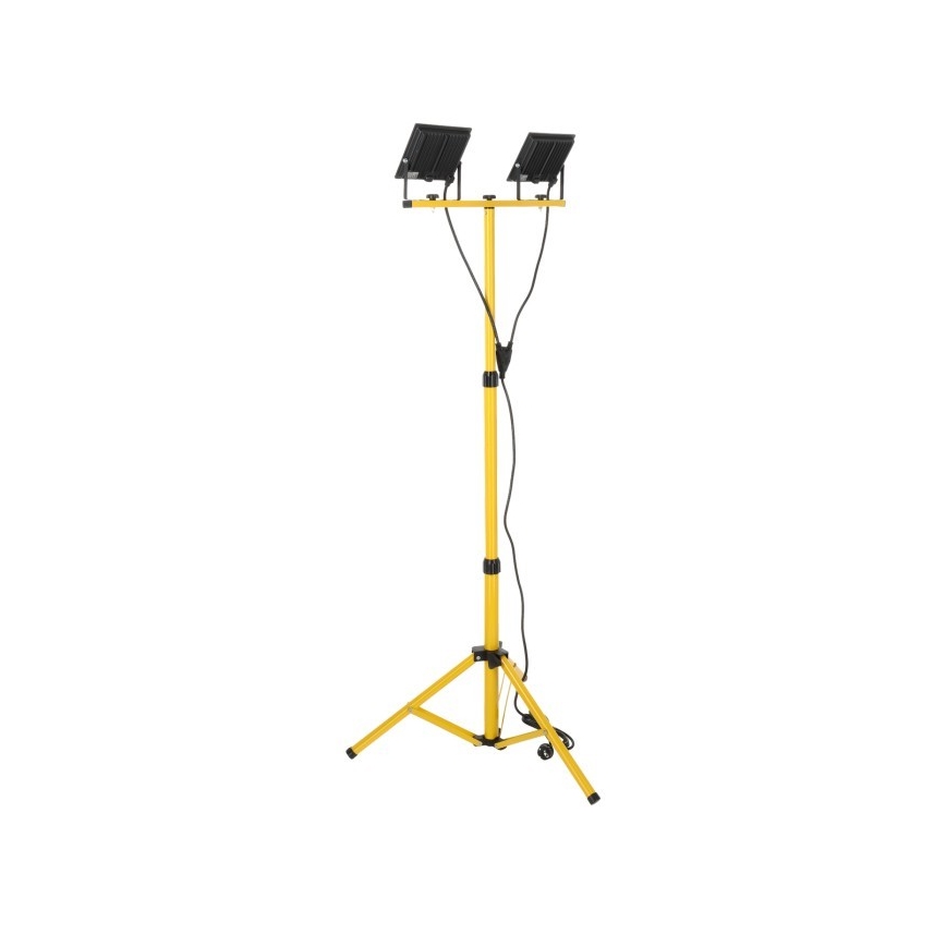 Proyector LED con soporte TIGRA 2xLED/50W/230V 4000K IP54 negro/amarillo