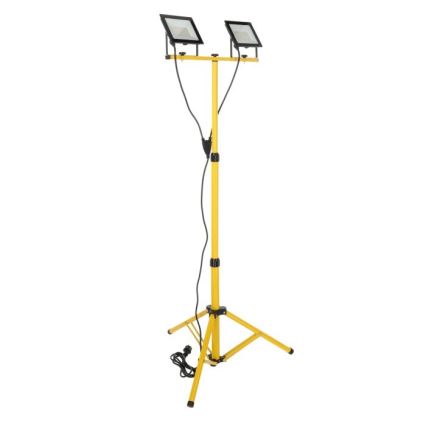 Proyector LED con soporte TIGRA 2xLED/50W/230V 4000K IP54 negro/amarillo