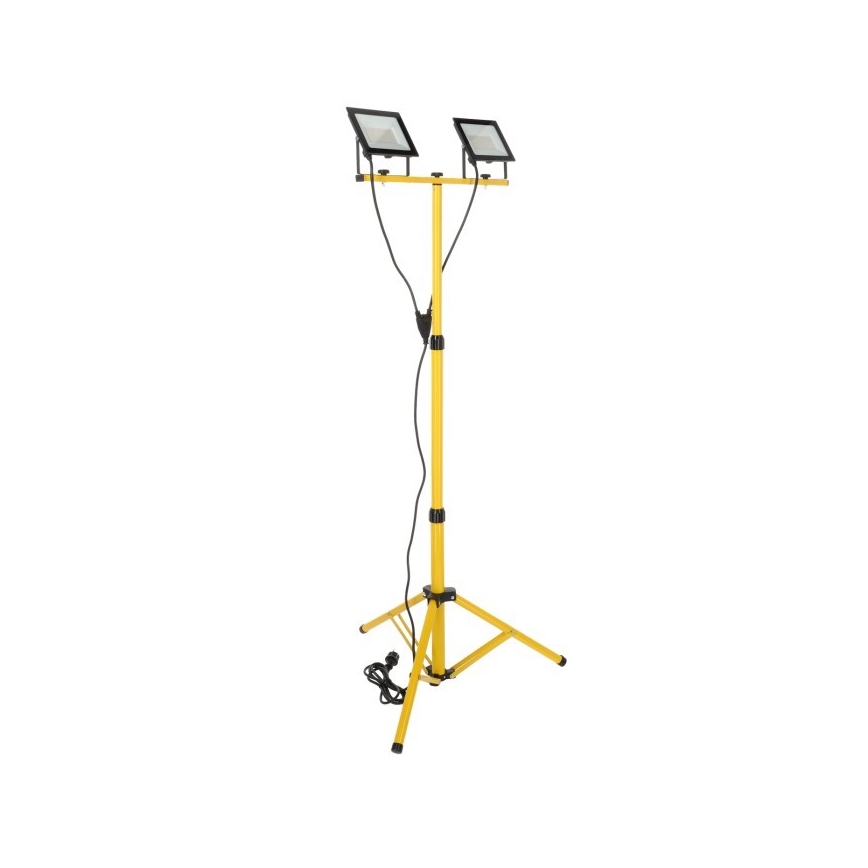 Proyector LED con soporte TIGRA 2xLED/50W/230V 4000K IP54 negro/amarillo