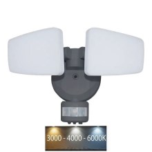 Proyector LED de exterior con sensor LED/24W/230V 3000/4000/6000K IP54 antracita