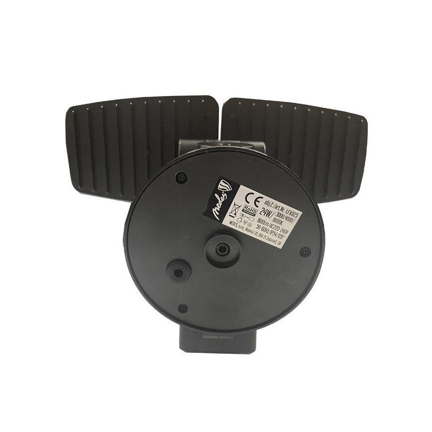 Proyector LED de exterior con sensor LED/24W/230V 3000/4000/6000K IP54 negro