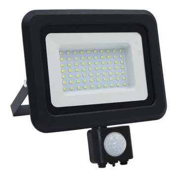 Proyector LED de exterior con sensor LED/50W/230V 4000K IP44 negro