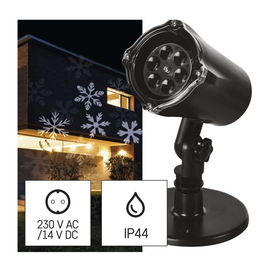 Proyector LED de Navidad para exteriores LED/3,6W/230V IP44 blanco