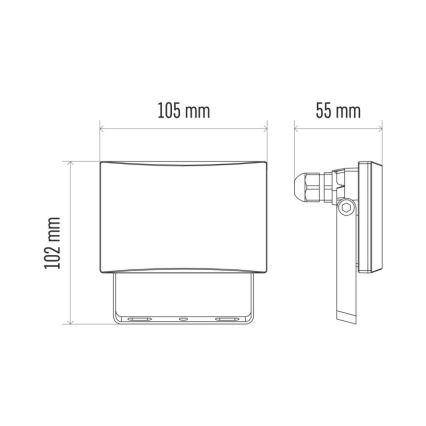 Proyector LED LED/10,5W/230V IP65