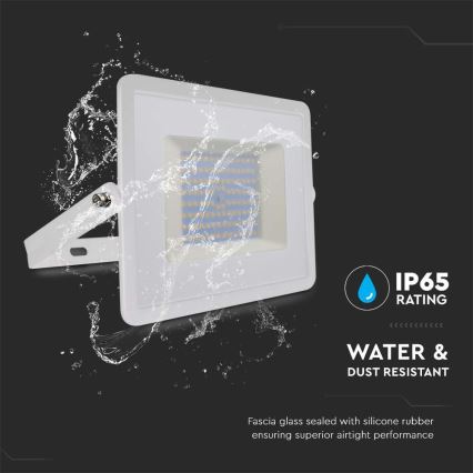 Proyector LED LED/100W/230V 4000K IP65 blanco