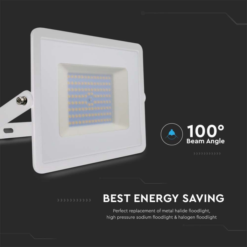 Proyector LED LED/100W/230V 4000K IP65 blanco