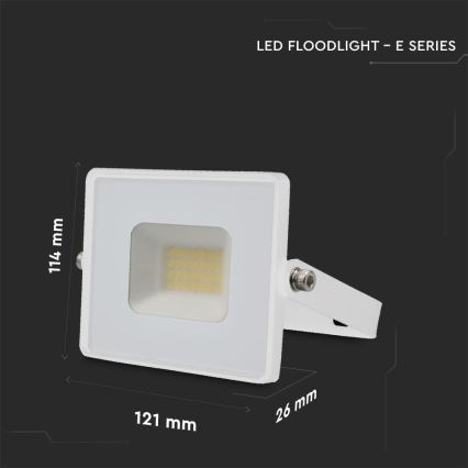 Proyector LED LED/20W/230V 6500K IP65 blanco