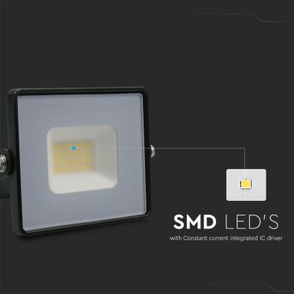 Proyector LED LED/20W/230V 6500K IP65 negro