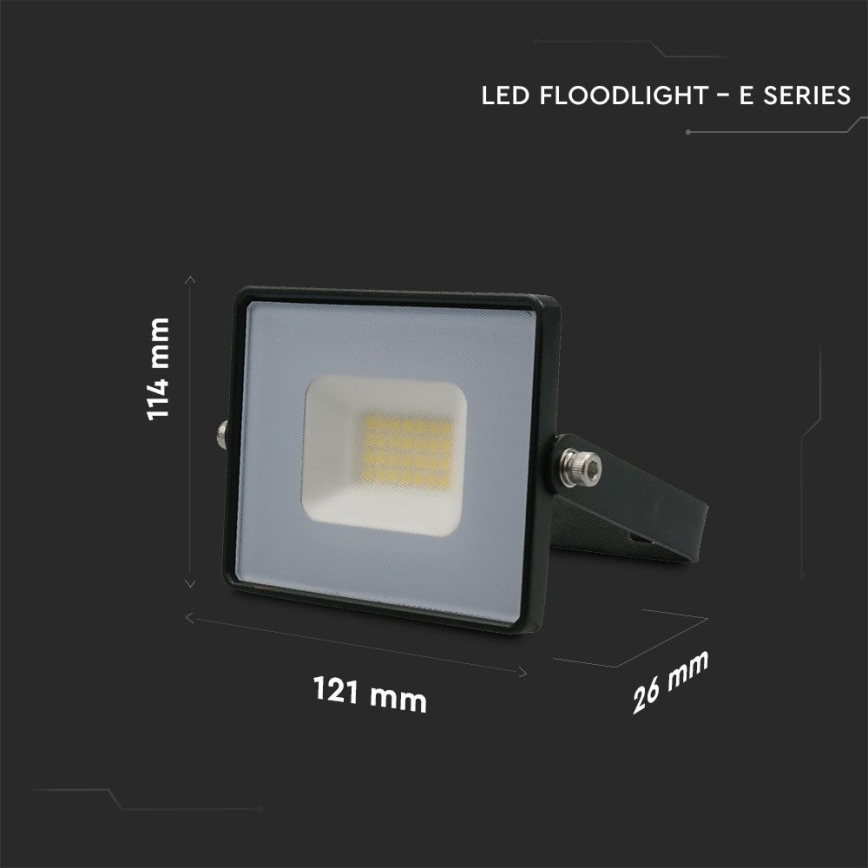 Proyector LED LED/20W/230V 6500K IP65 negro