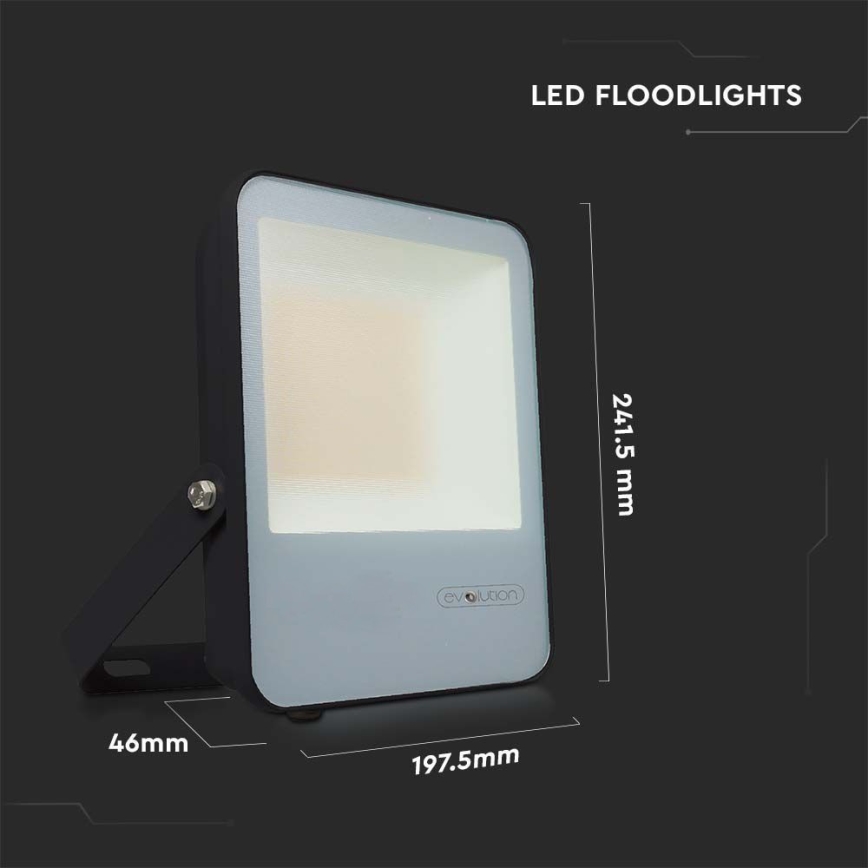 Proyector LED LED/50W/230V 6400K IP65 negro