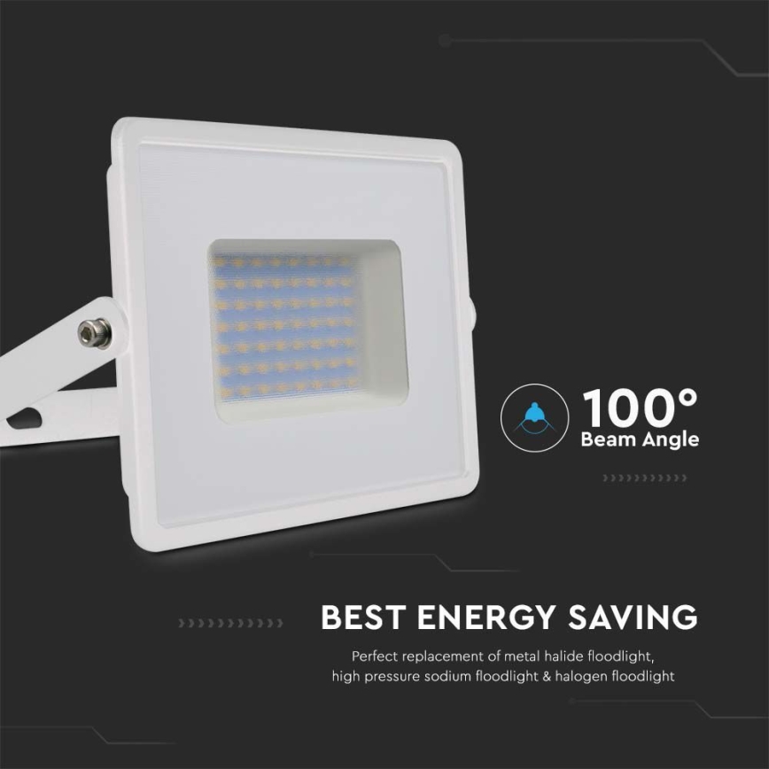 Proyector LED LED/50W/230V 6500K IP65 blanco