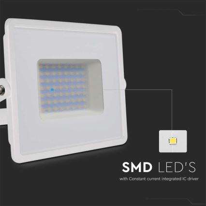 Proyector LED LED/50W/230V 6500K IP65 blanco