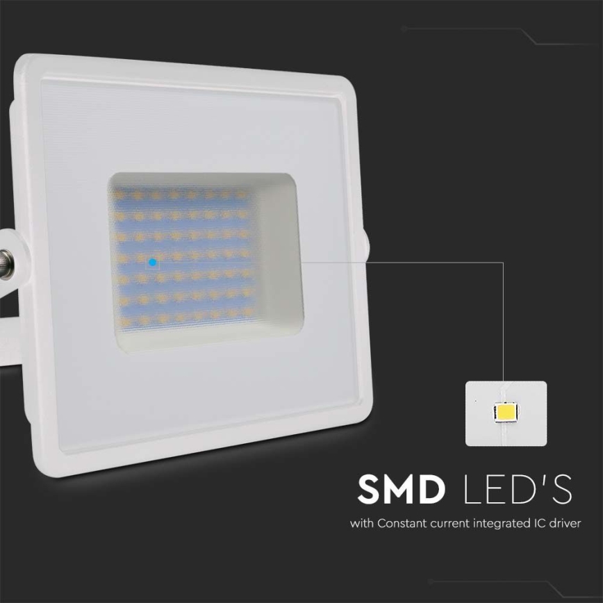 Proyector LED LED/50W/230V 6500K IP65 blanco