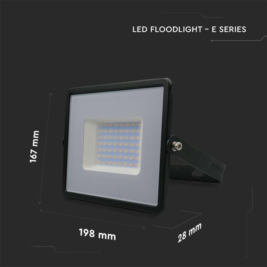 Proyector LED LED/50W/230V 6500K IP65 negro