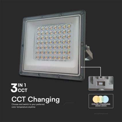 Proyector LED LED/50W/230V IP65 3000/4000/6500K gris