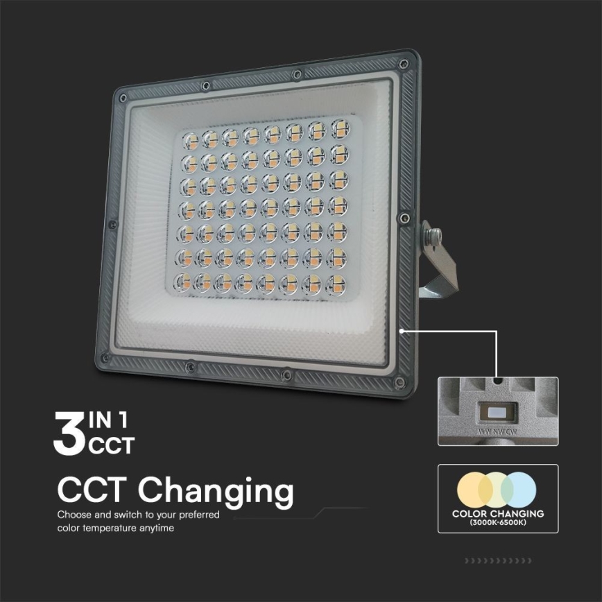 Proyector LED LED/50W/230V IP65 3000/4000/6500K gris