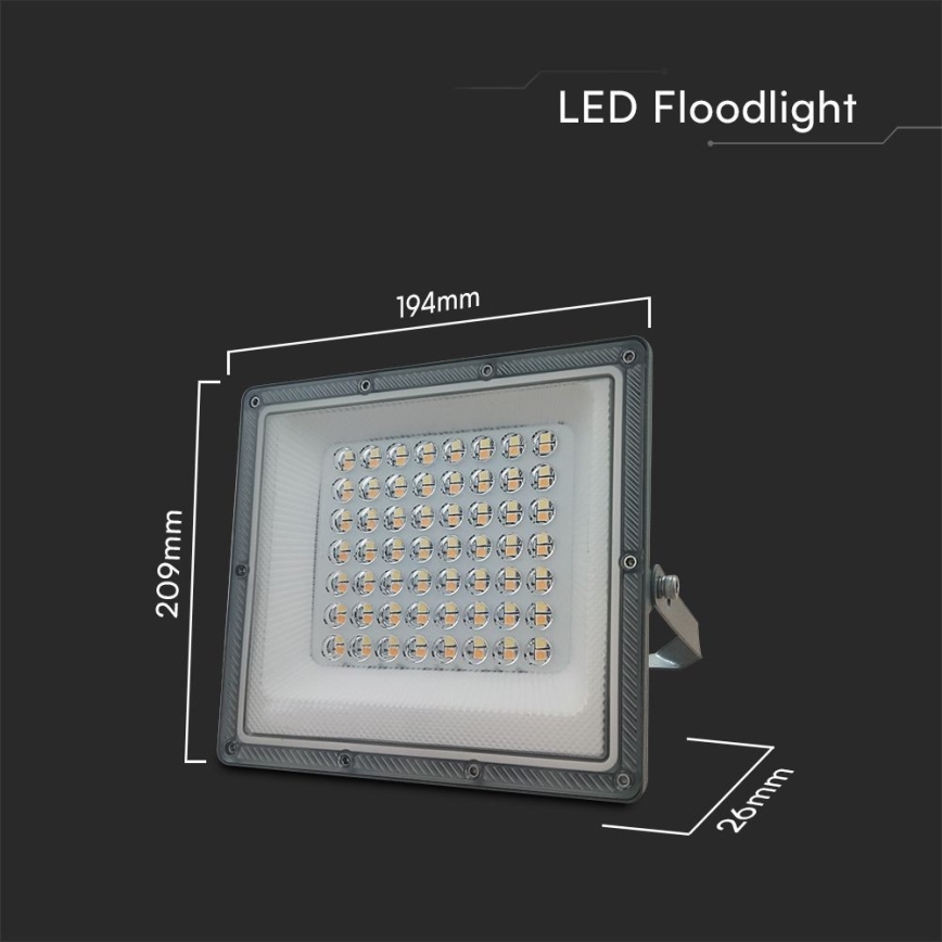 Proyector LED LED/50W/230V IP65 3000/4000/6500K gris
