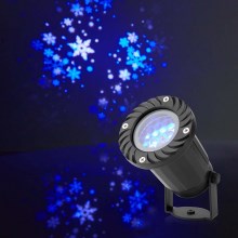Proyector LED navideño de copos de nieve para exteriores 5W/230V IP44