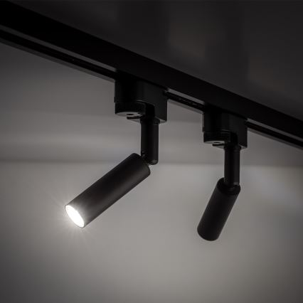 Foco LED para sistema de raíles monofásico LAGOS 1xG9/3W/230V negro