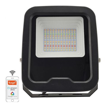 Proyector LED RGB regulable LED/30W/230V 3000K-6500K Wi-Fi Tuya IP65